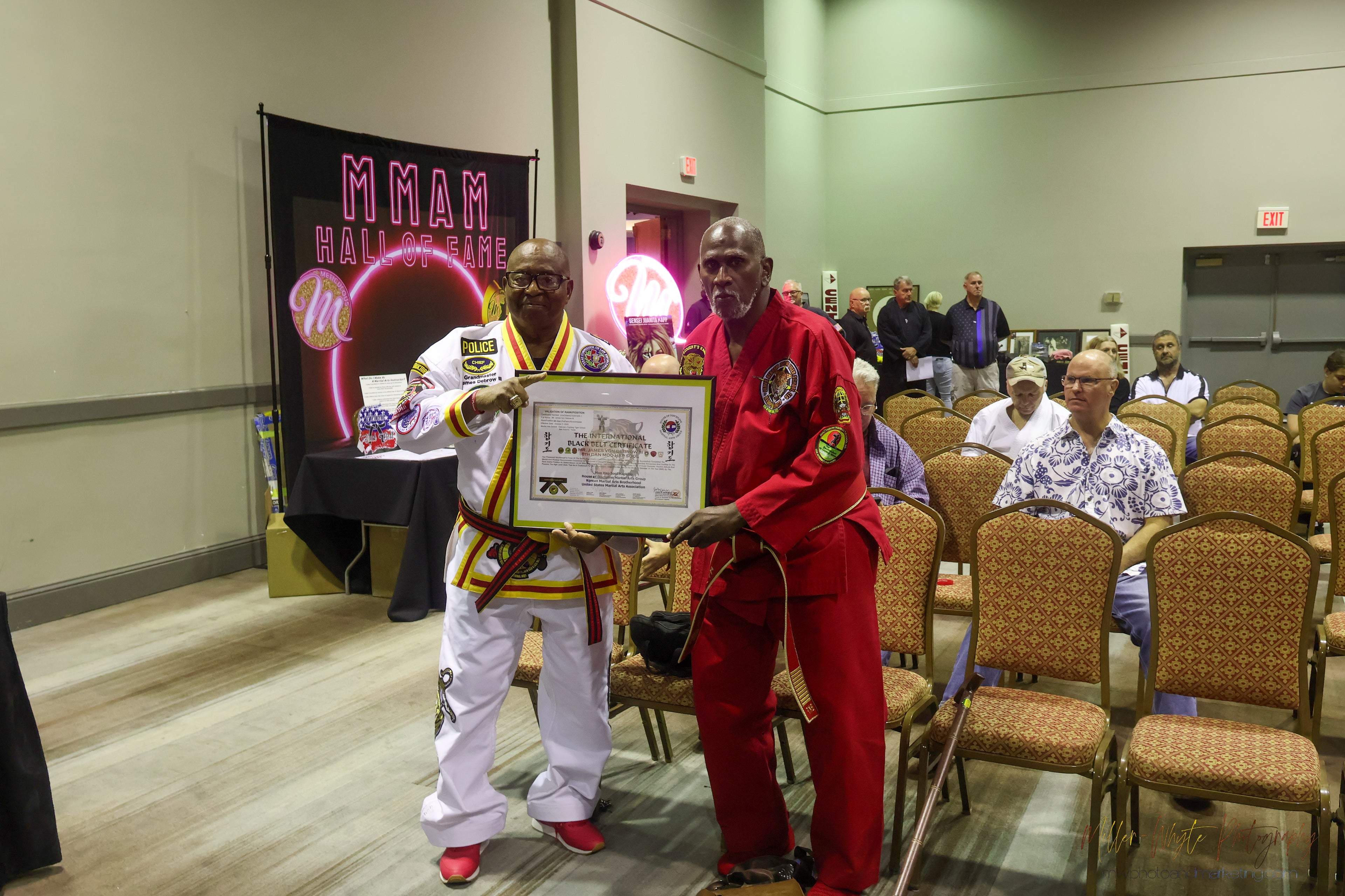 Legendary Black martial artists received their 2025 award from the National Sports Karate Museum
